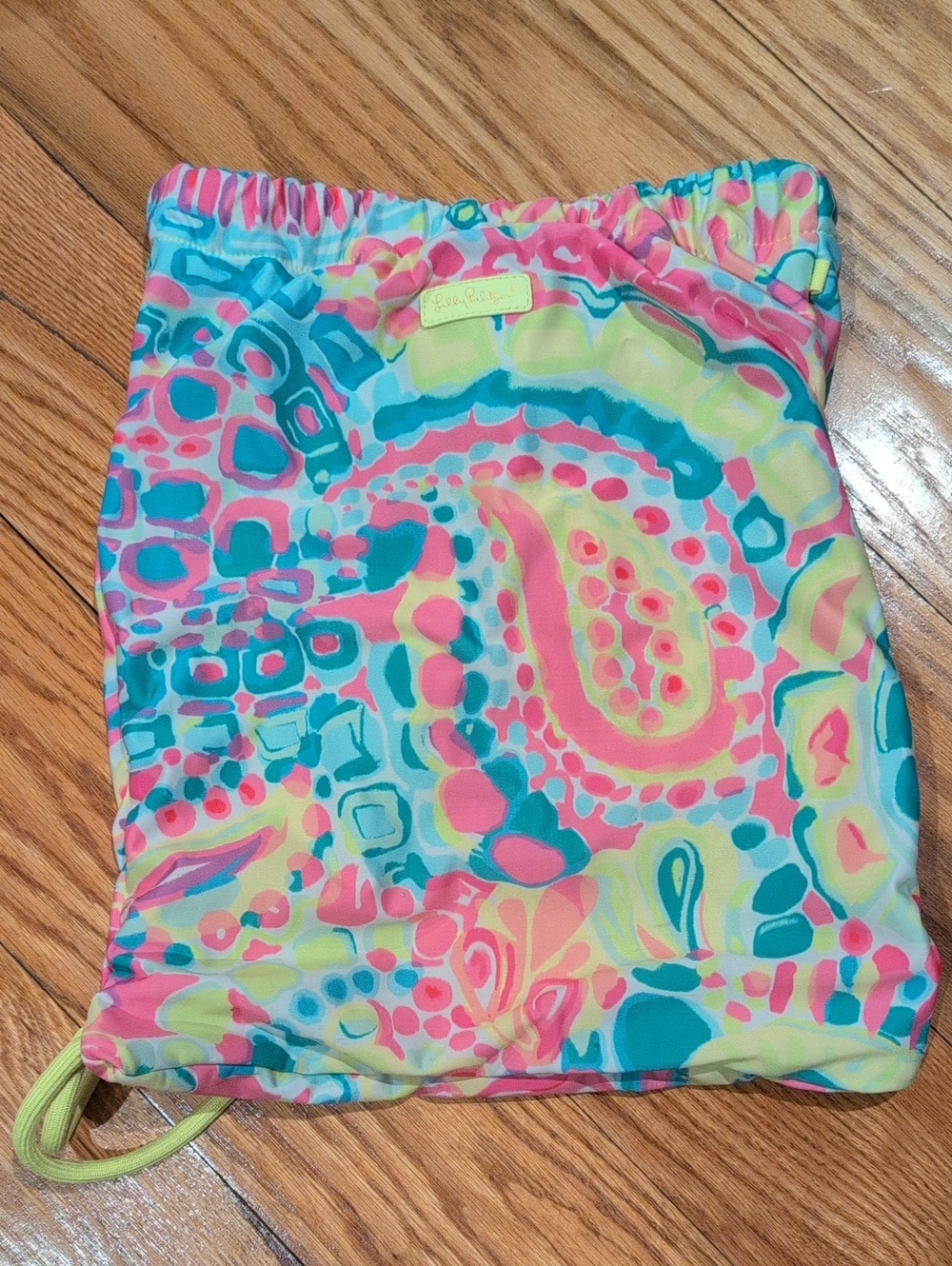 Lilly Pullitzer Bright Multicolor Drawstring Bag